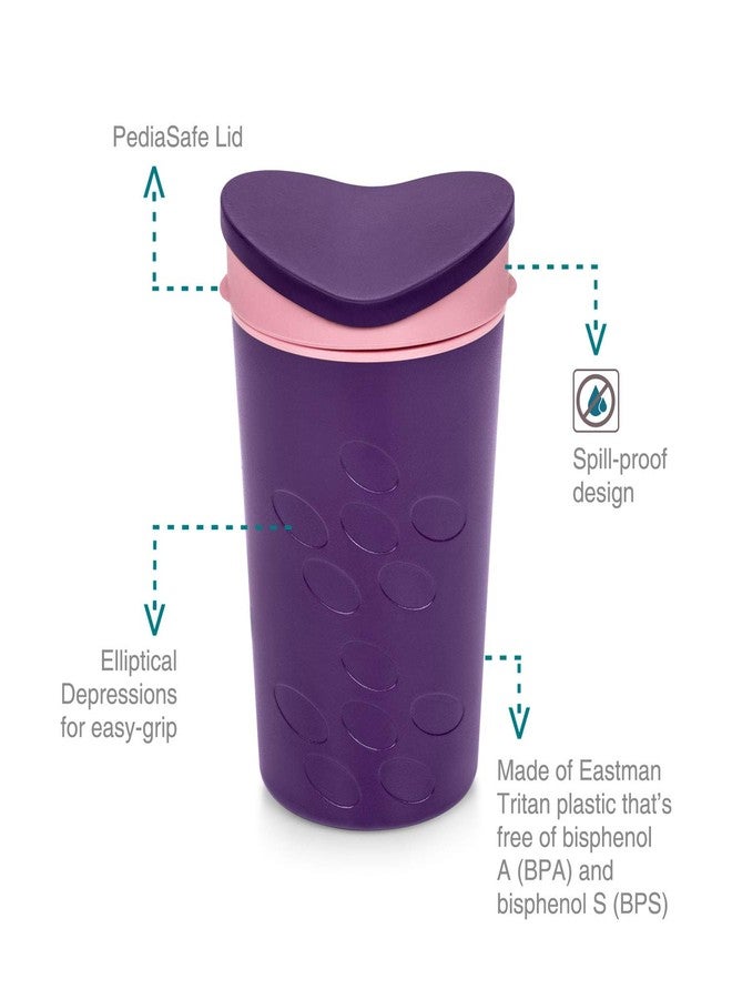VAYA DRYNK Plastic Bottle, Set of 1, 280 ml, Purple Pink - Image 4